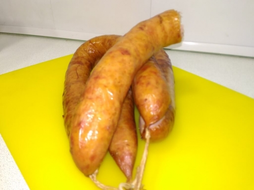 Домашняя подкопченая колбаса «Советская» (свинина)