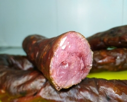 Краковская копченая колбаса из лосятины