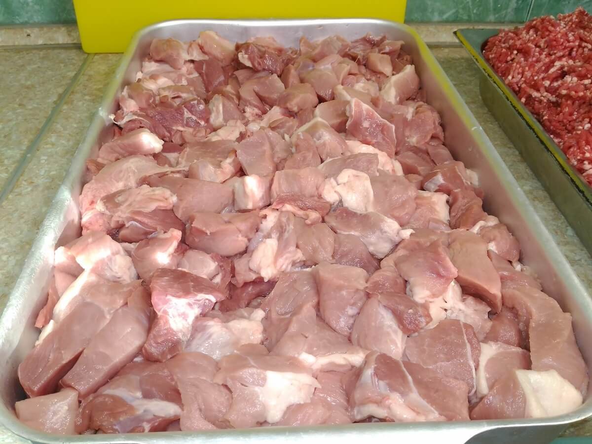 Рубленое мясо из свинины 