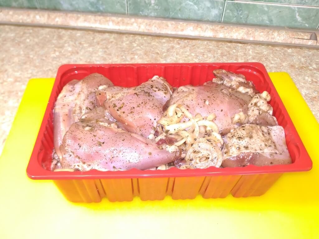 Шашлык из мяса домашнего кролика